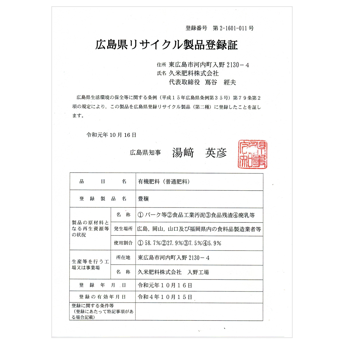 製品紹介 久米産業株式会社